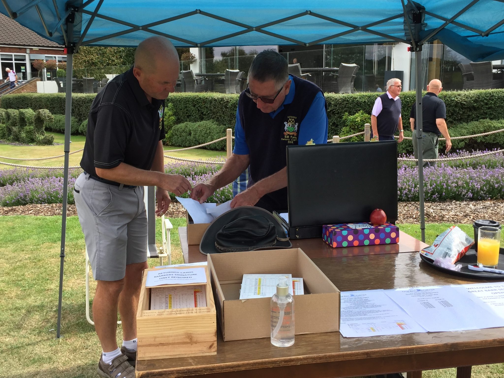 GBOB Senior Open 2020 on the tee Great Barr Golf Club